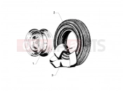 ape Classic 400 2014-től FRONT AND REAR WHEELS