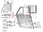 ape Classic 400 2014-től FRONT DOORS - GLASS