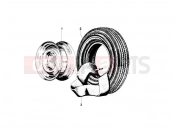 ape MP 601 Classic 2006-2013 REAR WHEEL